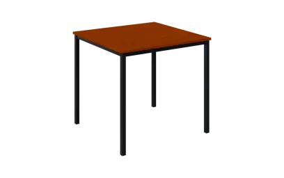 JPT 80 Jídelní stůl 800 x 800 mm, deska třešeň šumavská / podnož černá